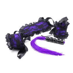 lace blindfold cuffs bondage kit