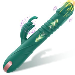 thick rabbit thrusting vibrator dildo