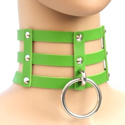 three row choker collar