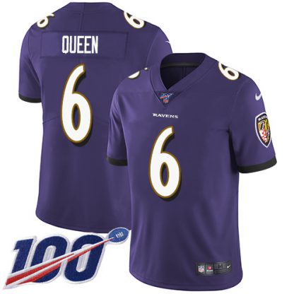Nike Baltimore Ravens #6 Patrick Queen Purple Team Color Youth Stitched NFL 100th Season Vapor Untouchable Limited Jersey