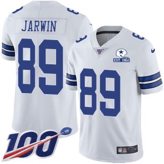 Nike Dallas Cowboys #89 Blake Jarwin White Men's Stitched With Established In 1960 Patch NFL 100th Season Vapor Untouchable Limited Jersey