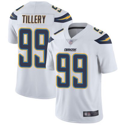 Nike Los Angeles Chargers #99 Jerry Tillery White Men's Stitched NFL Vapor Untouchable Limited Jersey