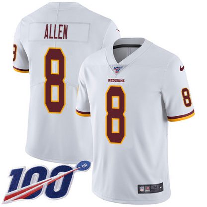 Nike Washington Commanders #8 Kyle Allen White Men's Stitched NFL 100th Season Vapor Untouchable Limited Jersey