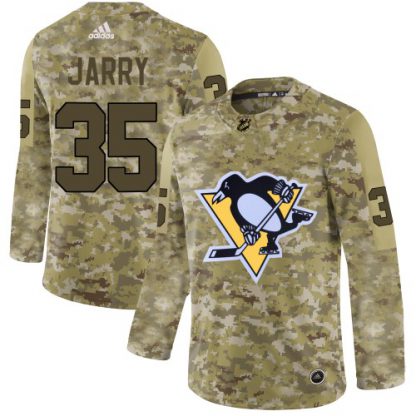 Adidas Pittsburgh Penguins #35 Tristan Jarry Camo Authentic Stitched NHL Jersey